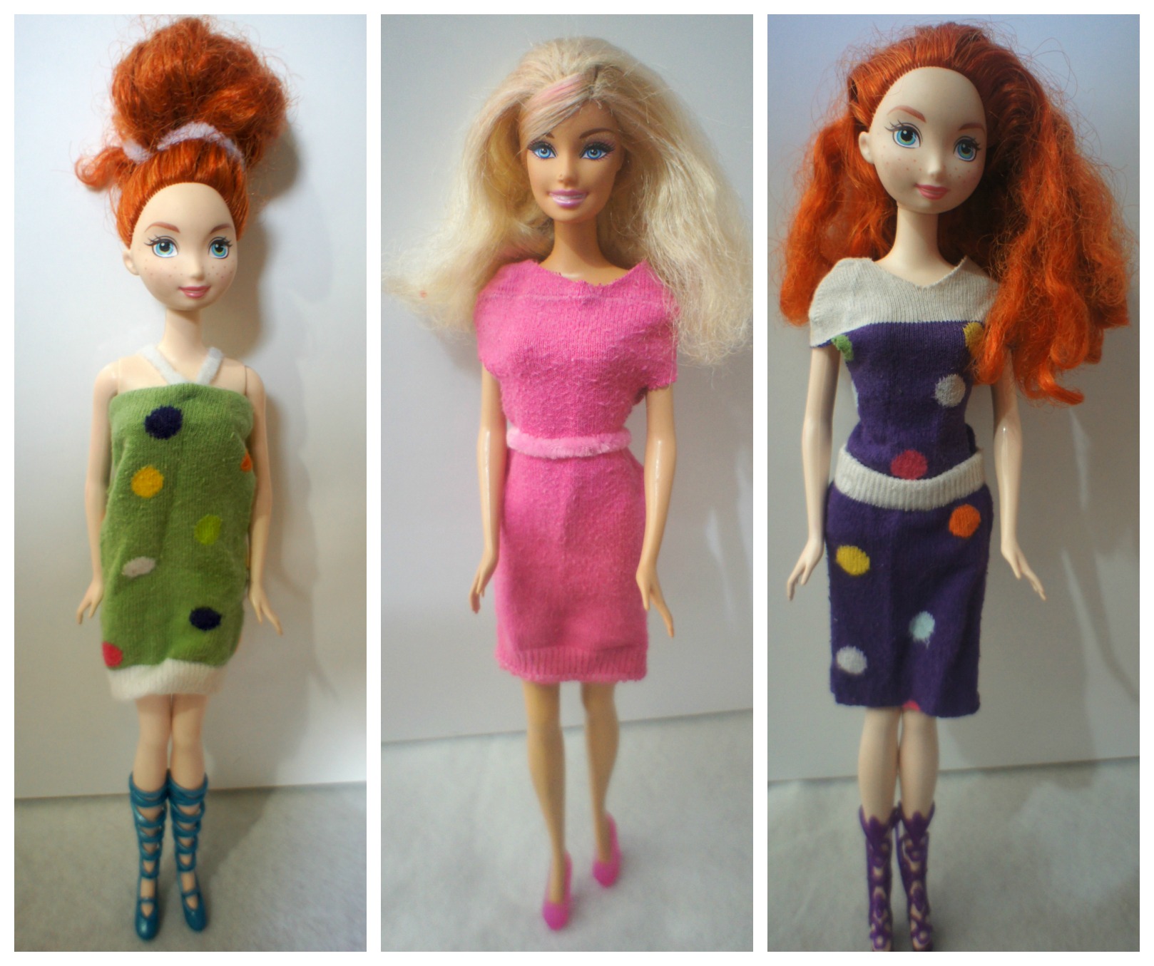 our crafts making barbie  clothes My Little World